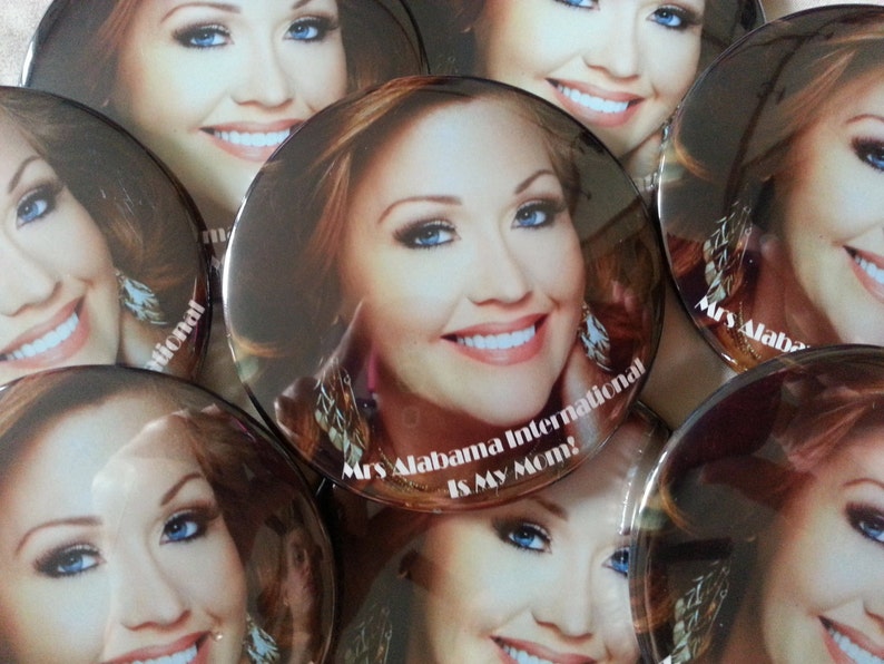 3 Photo Button Custom Photo Button Etsy