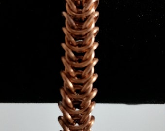 HANDMADE Chainmail, Chain Maille  7  Inch Copper Box Chain