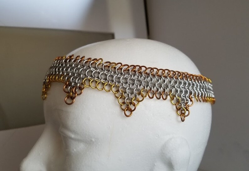 Chainmail CircletNecklace goldsilver