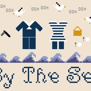 PATTERN - By The Sea - Sweeney Todd Inspired Cross Stitch Pattern