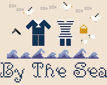 PATTERN - By The Sea - Sweeney Todd Inspired Cross Stitch Pattern