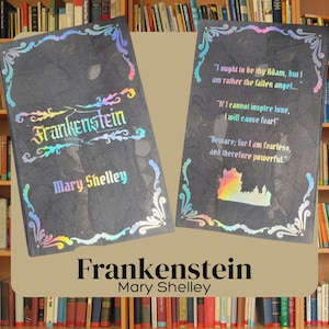Frankenstein Mary Shelley Reborn Book, Rebound, Recovered, Recycled