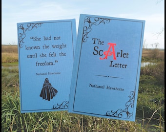 The Scarlet Letter, Nathaniel Hawthorne, Handcrafted Rebound Hardcover Book