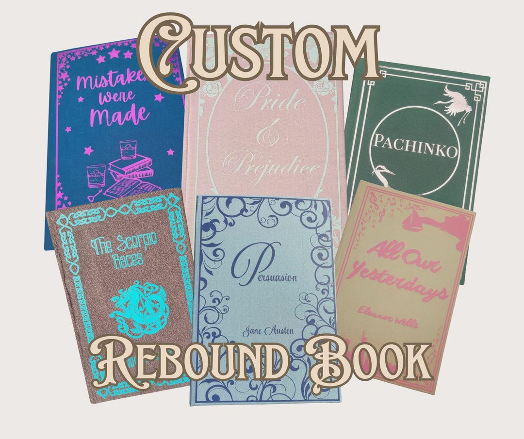 Custom Book Rebound Into Handcrafted Hardcover Reborn Book - Etsy