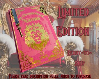 Chronicles of Narnia Omnibus, C S Lewis, Handcrafted Rebound Hardcover Book - Lion Witch Wardrobe