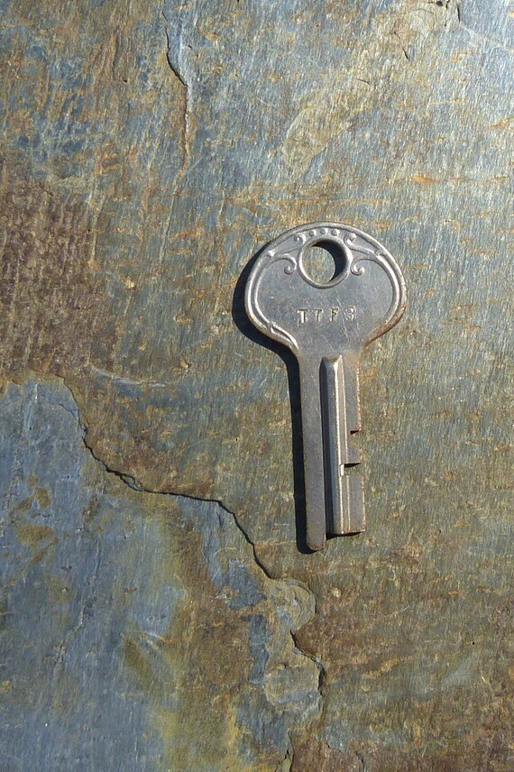 Antique Trunk Key Corbin Cabinet Lock Company Ttf3 Etsy