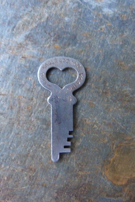Antique Steamer Trunk Key Eagle Lock Company No 30 Eagle 30 Trunk Key