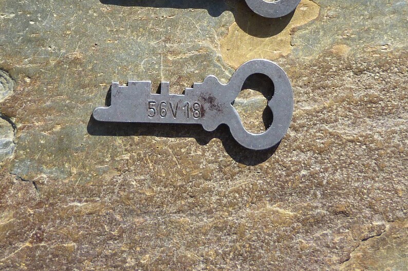 Antique Steamer Trunk Key Eagle Lock Company 56V18 Flat Etsy