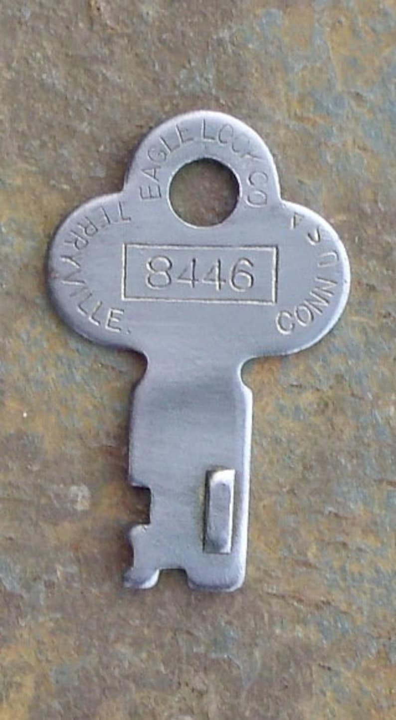 Vintage Eagle Lock Company 8446 Trunk Key Eagle Trunk Key 8446 Etsy