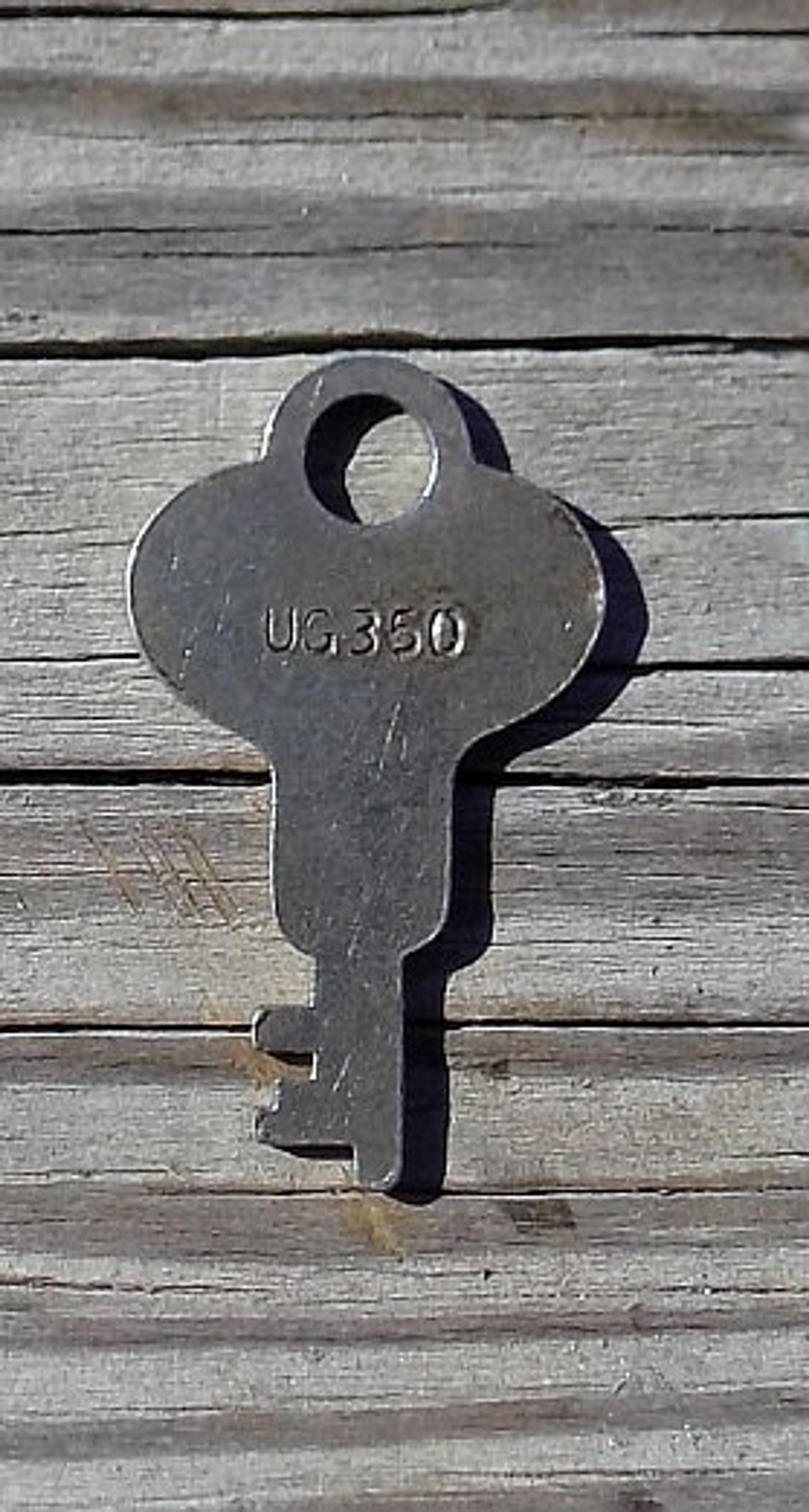 Antique Trunk Key UG350 UG 350 Excelsior Flat Steel Trunk Key Etsy