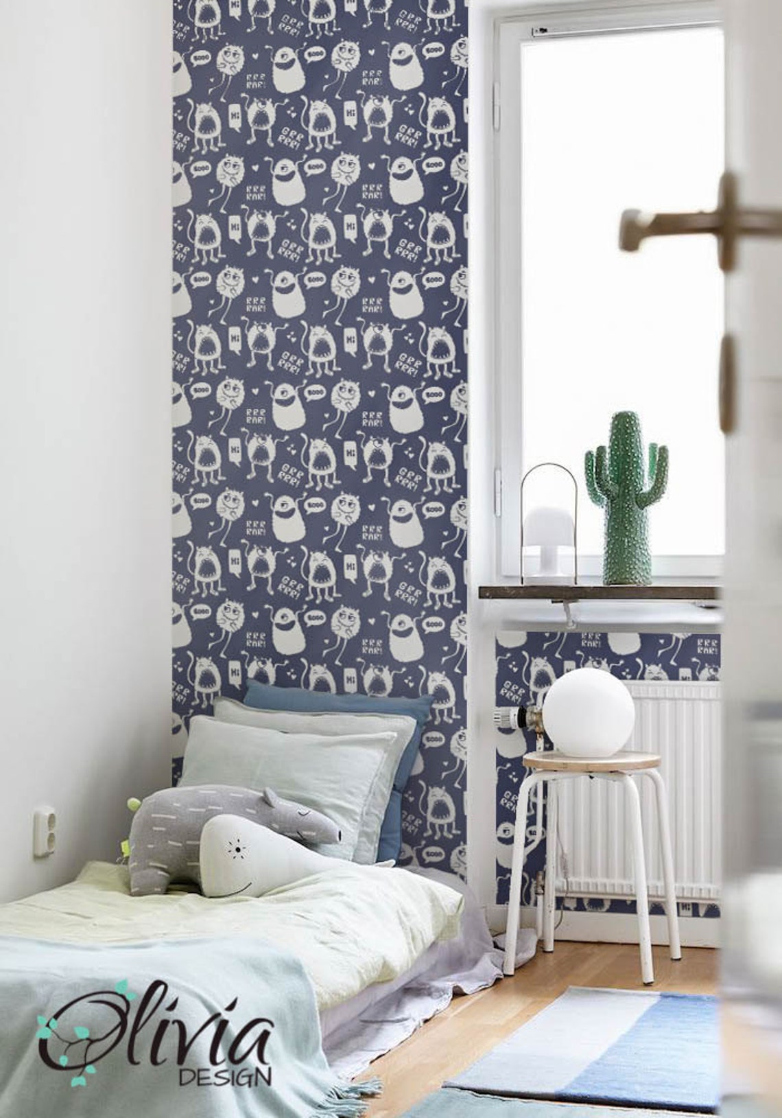 PEEL and STICK Selfadhesive Vinyl Removable Wallpaper Cute Etsy