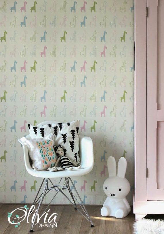 OLB_053 Self adhesive wallpaper PEEL and STICK vinyl Nursery wallpaper