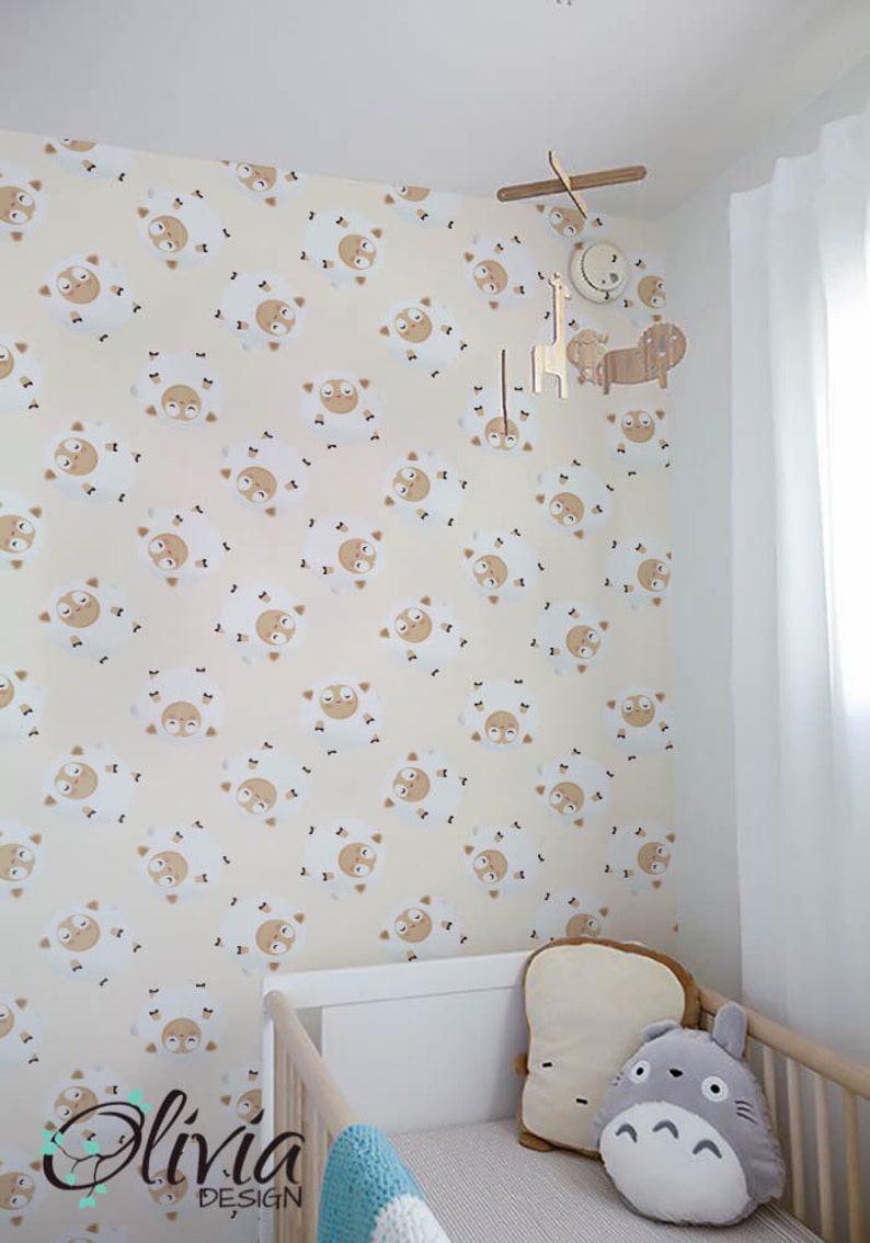 Selfadhesive Vinyl Removable Wallpaper PEEL and STICK Baby Etsy