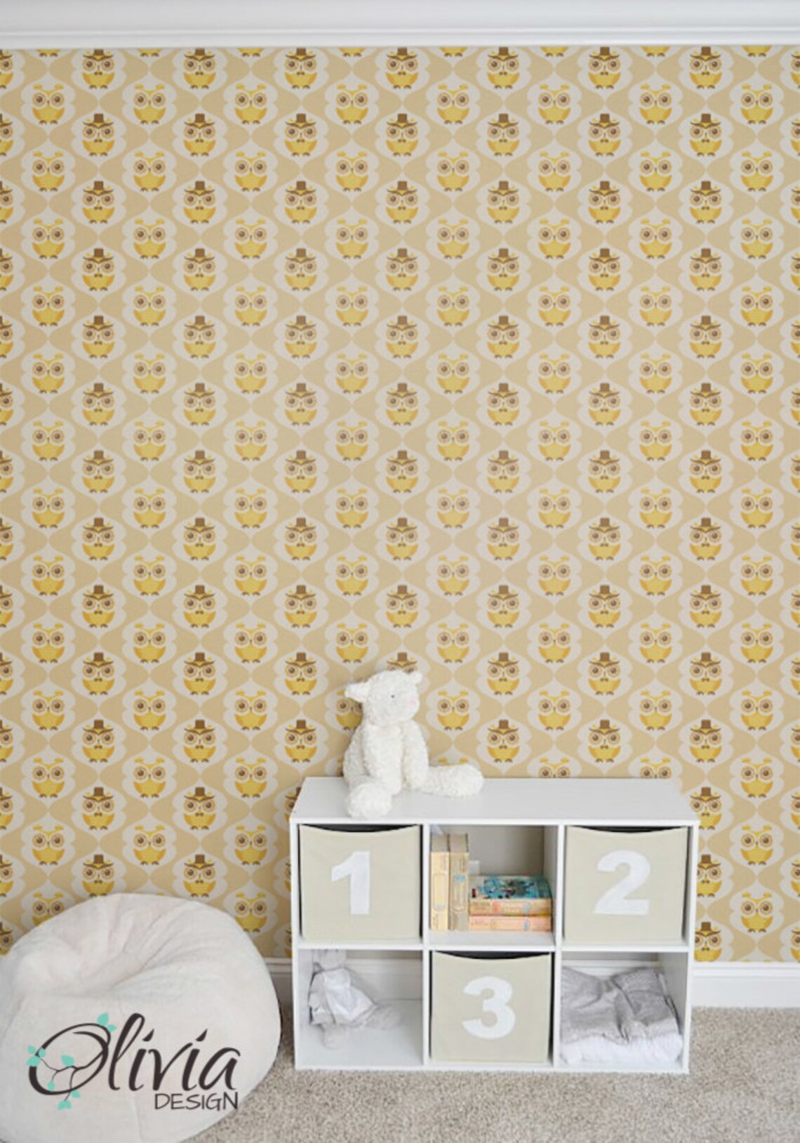 Nursery Self Adhesive Vinyl Wallpaper for Kids Room PEEL and Etsy