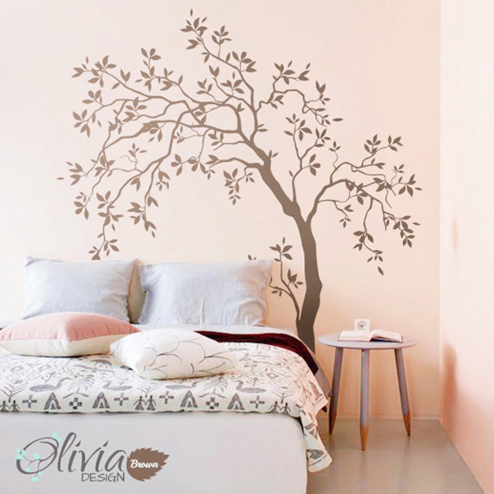 Décal Mural Arbre T2 – Sticker Vinyle Grande Taille, Motif Miroir, Déco Moderne Et Facile à Poser