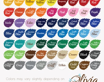 Cartela de cores de vinil disponível