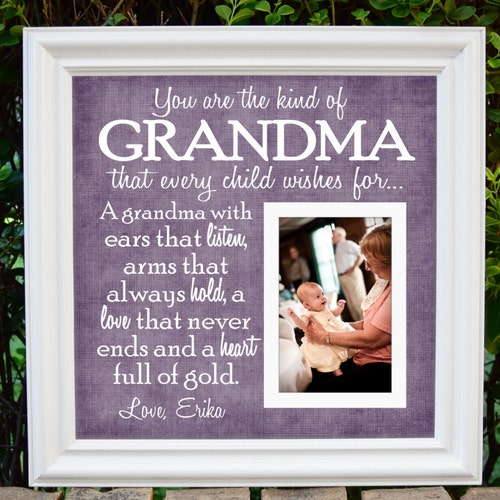 Grandmother Frame Grandma Picture Frame Grandparent Etsy