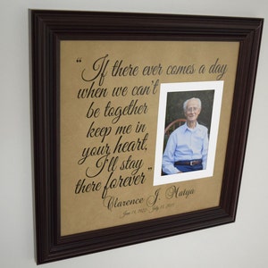 Condolence Gift - In Memory of - Funeral Gift - Memorial Gift -Sympathy Frame Gift- In Tribute Frame - Memorializing Frame - 15x15