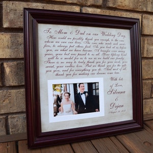 Thank You Wedding Parents Gifts, Parents Gift, Grooms Parents, Bride Parents, Wedding Thank You Gift, Mother of the Bride, Mother of Groom