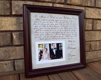 Thank You Wedding Parents Gifts, Parents Gift, Grooms Parents, Bride Parents, Wedding Thank You Gift, Mother of the Bride, Mother of Groom