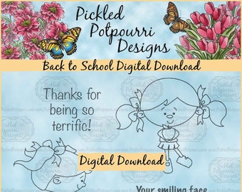 Back to School Digital Stamp Download