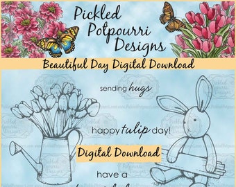 Beautiful Day Digital Stamp Download