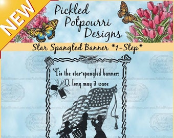 Star Spangled Banner *1-Step* Digital Stamp Download