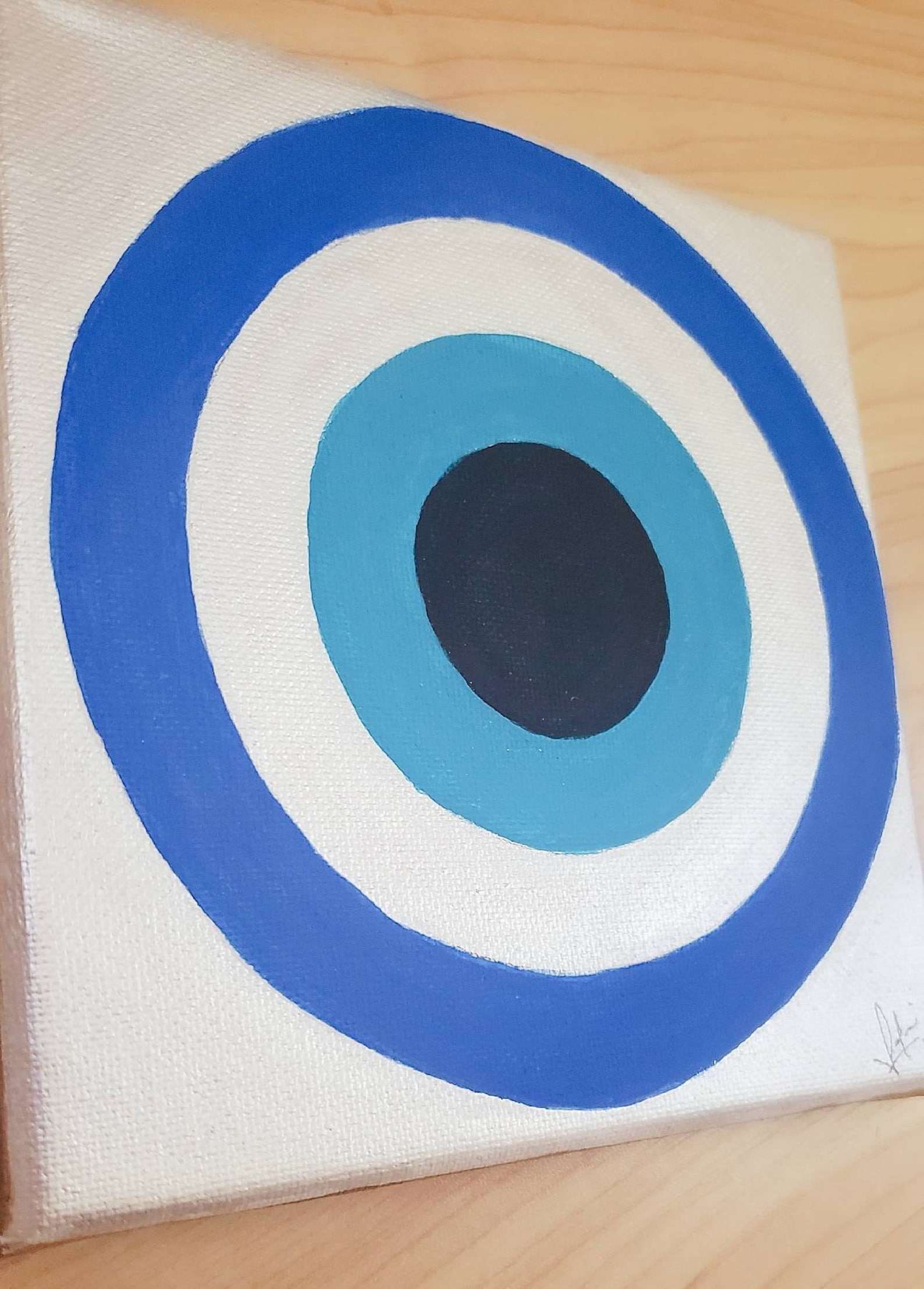 Evil Eye Acrylic Painting Evil Eye Art Decorative Evil | Etsy