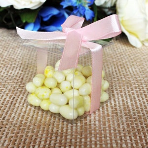 50pcs Clear Wedding Party Baby Shower Favor Gift Craft Boxes 2&quot; 3&quot; 4&quot;