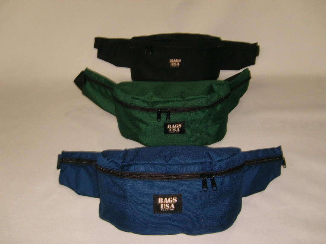 Deluxe Fanny Packs Three Pockets, Two Sides One Back Pocket , Color