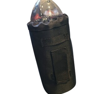 Cup Holder for Scooter, Bike, Drawstring Water Bottle Holder For Golf Cart and Beach, Made In USA.