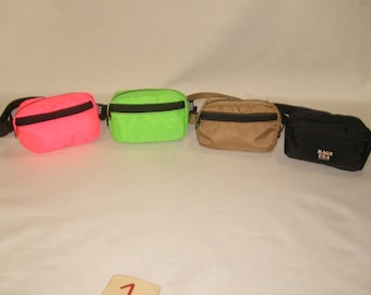 Fanny pack, Nylon Waist pack, square Fanny pack Assorted Colors, Made In USA.