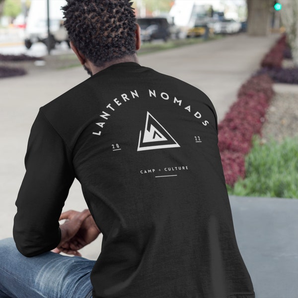 Lantern Nomads, Nomad, Hippie, Wanderlust, Vagabond, Travel shirt, nomad, Lantern, mountains, Adirondacks, ADK, Unisex Jersey Long Sleeve T