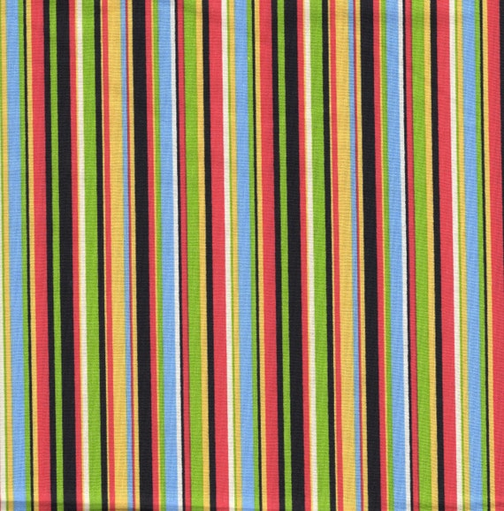 Collection of Edelin Wille Marcus Brothers BTY Green Off-White Stripe Christmas