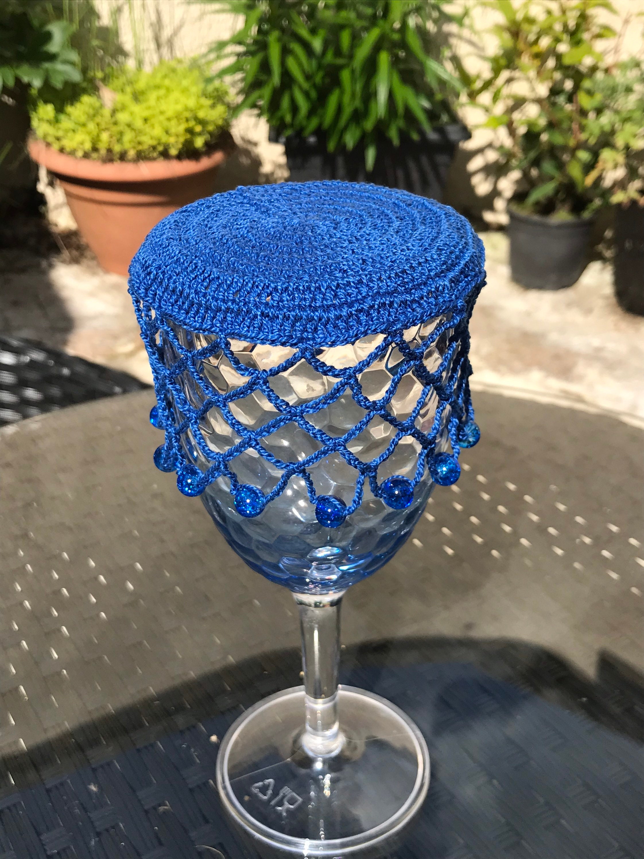 Vintage Inspired Beaded Wine Carafe/jug Cover/wine Glass Cover Deep ...