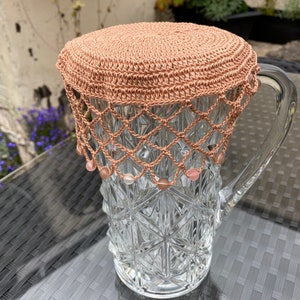 Misty Copper Colour Vintage inspired beaded jug cover