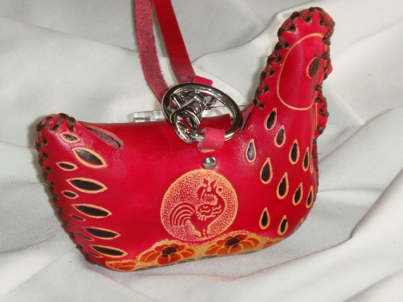 chicken shaped purse