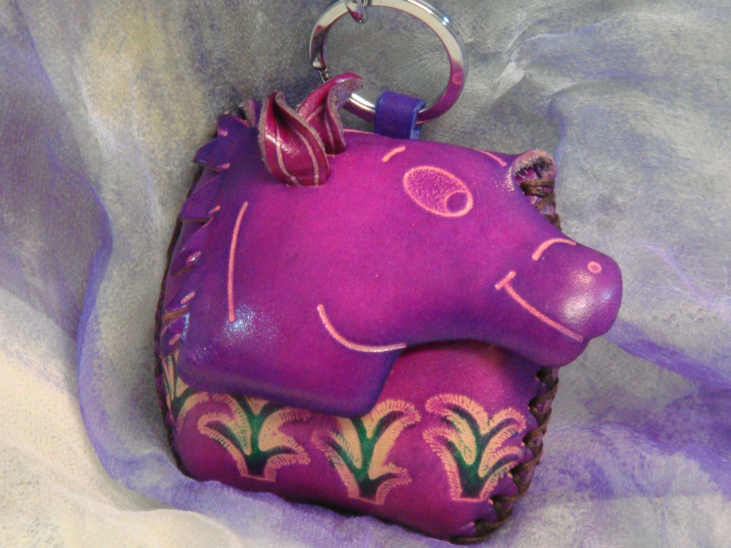 Genuine Leather Mini Coin Purse/jewelry Holder With Wristlet Etsy