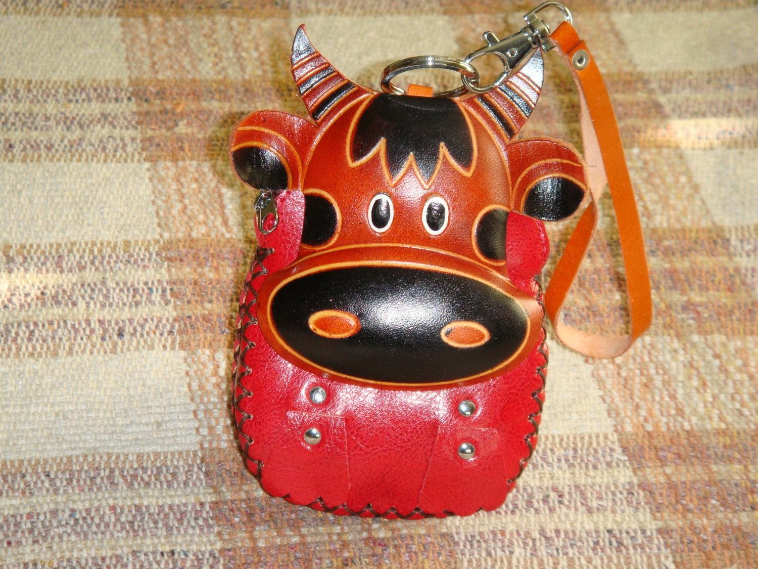 100% The First Layer Of Cow Leather Handmade Animal Shaped Coin Purse And  Keychain Set, Used To Hold Coins Or Lipstick Storage, Elephant/owl Shaped Coin  Wallet And Keychain Kit - Temu