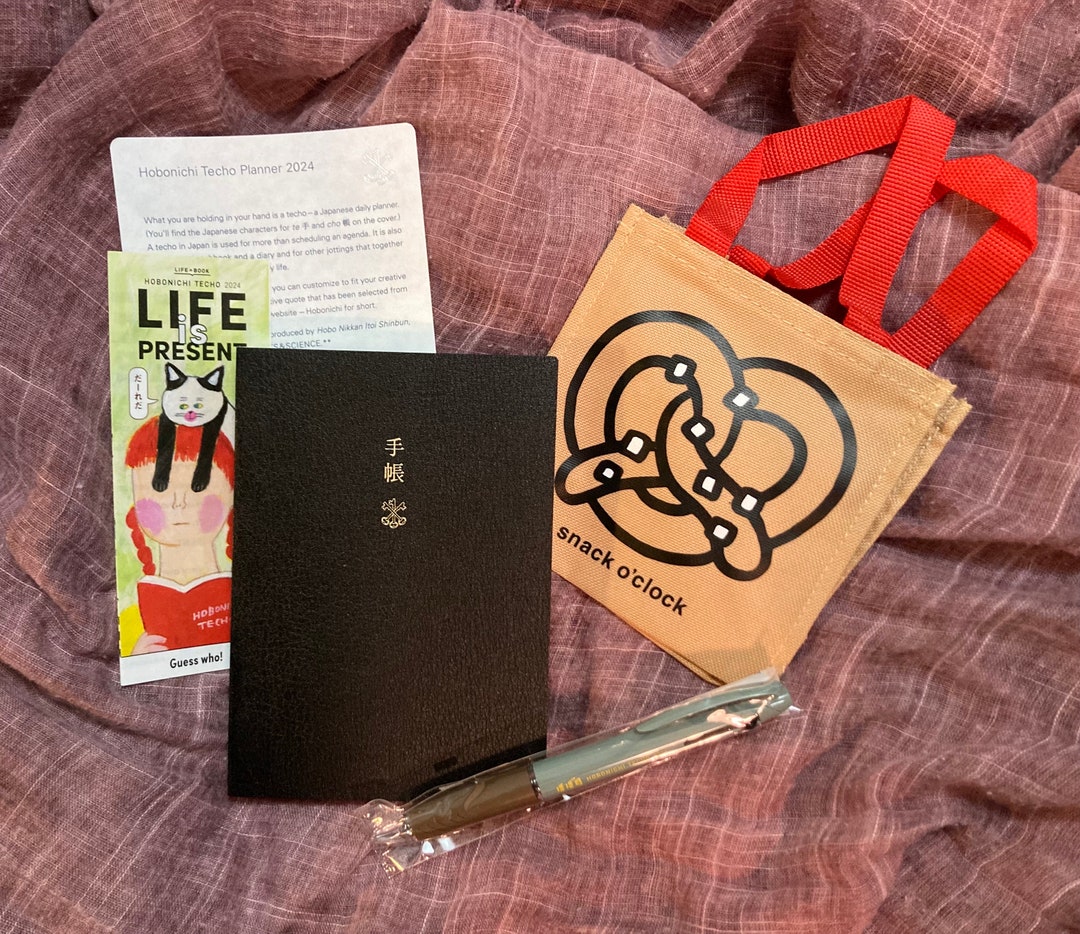 Hobonichi Techo Planner 2024 With Pen and Bag Free Domestic Shipping Etsy