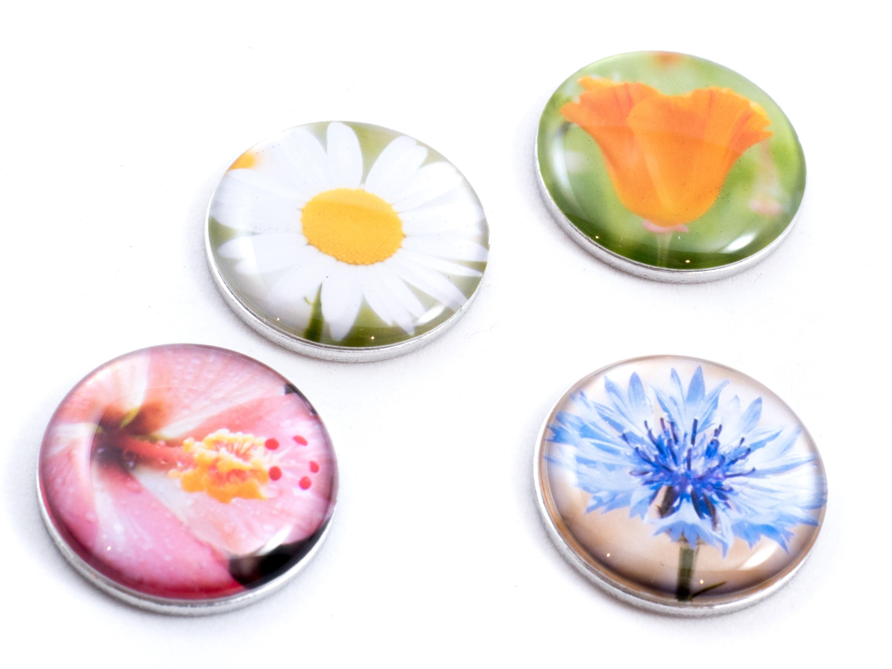 Refrigerator Set of 4 Floral home decor Etsy