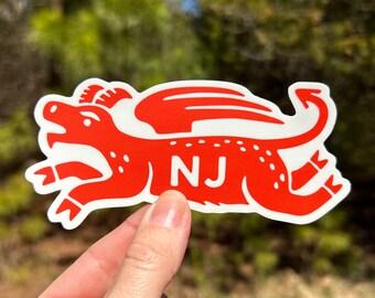 Jersey Devil "The Flyer" New Jersey Pine Barrens / Pinelands Bumper Sticker / High Quality Vinyl Decal