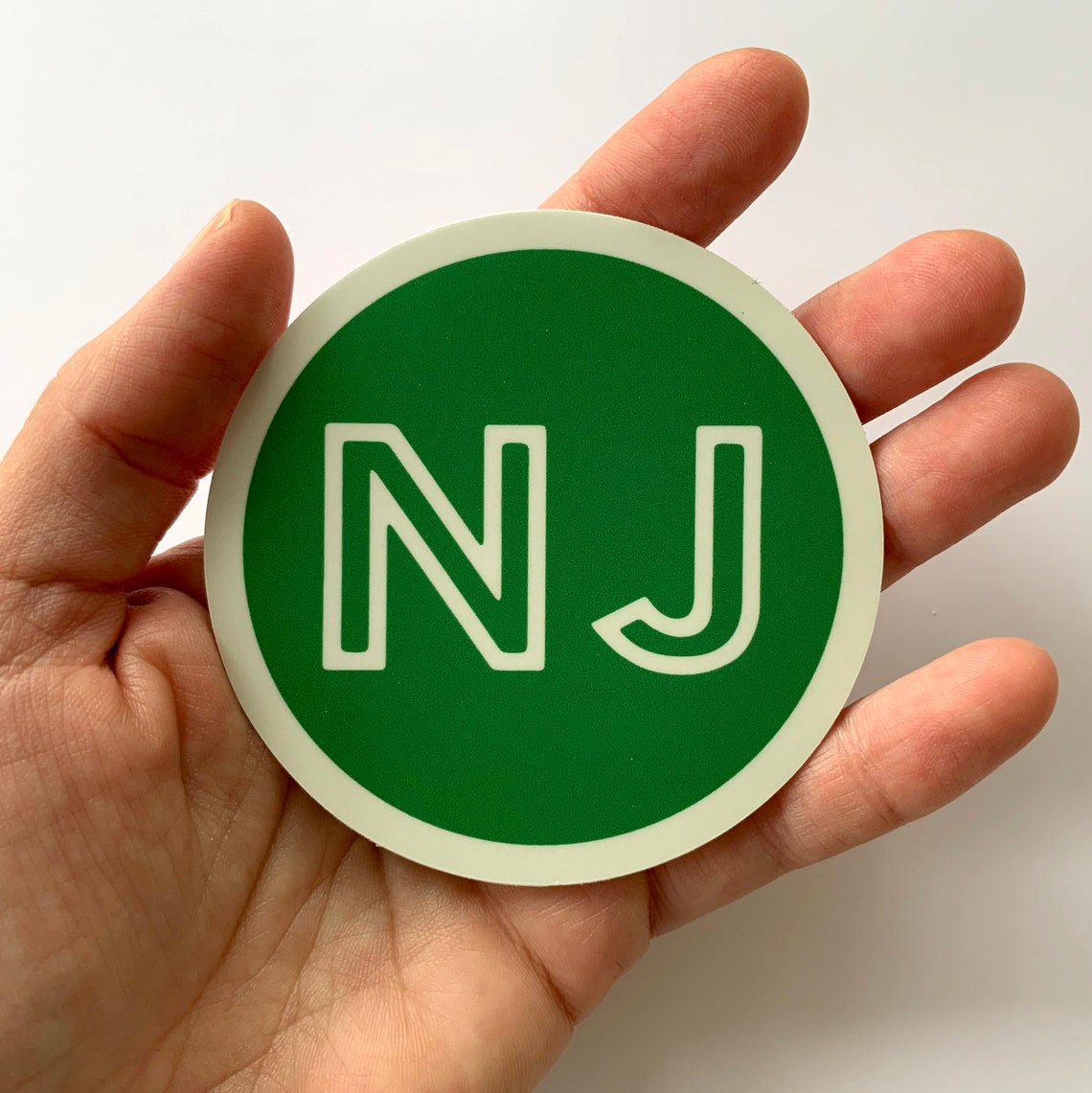 NJ New Jersey Bumper Sticker Etsy