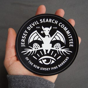4" Jersey Devil Search Committee Bumper Sticker/Decal