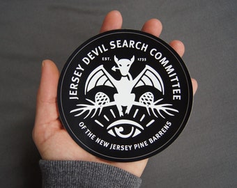 4" Jersey Devil Search Committee Bumper Sticker/Decal