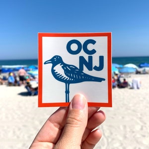 OCNJ Ocean City New Jersey Seagull Stickers