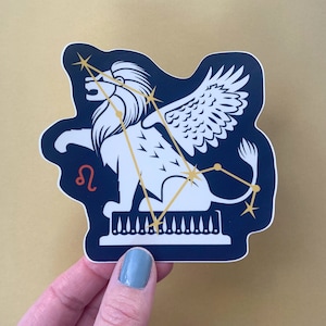 Leo Zodiac Horoscope Astrology Bumper Sticker - High Quality Vinyl Decal Suitable for Indoor / Outdoor / Bumper Sticker - Made in USA