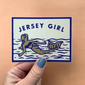 Jersey Girl Mermaid Bumper Sticker