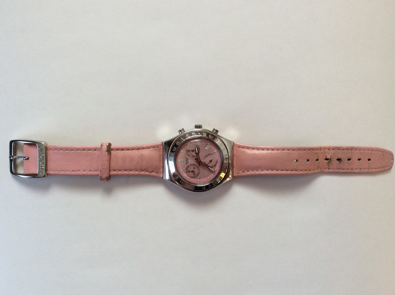 SWATCH IRONY CHRONOGRAPH Ladies Pink Quartz Watch Chronograph Etsy