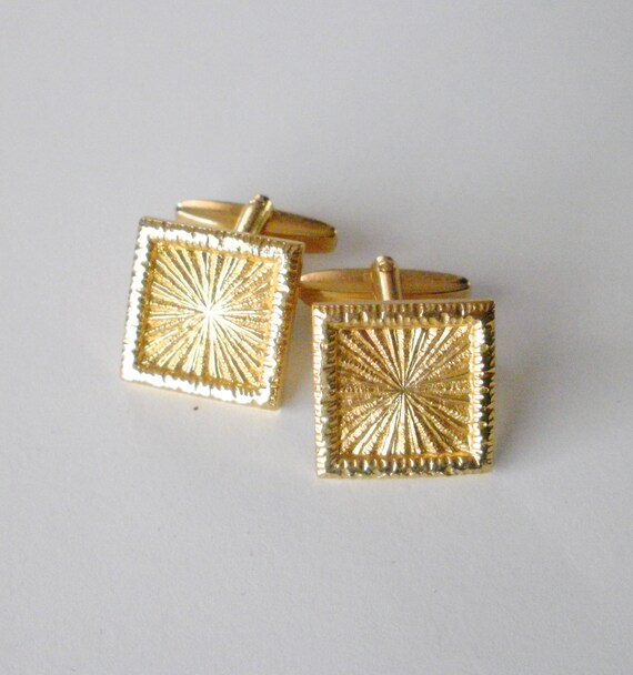Cufflinks vintage mens cuff Gem